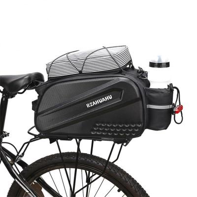 10L กระเป๋าจักรยานอเนกประสงค์ความจุขนาดใหญ่กระเป๋าหนัง PU อานจักรยานกระเป๋าสะพายหลังท้ายจักรยานเสือภูเขาตะกร้ากระเป๋าของบรรทุกหีบใส่ของถนน