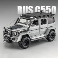 G550หล่อจากอัลลอยด์แบบ1:24 4x4ผจญภัยรุ่นโมเดลรถของเล่นมีแสงไฟเสียงของเล่นรูปรถออฟโรดสำหรับเด็กโต