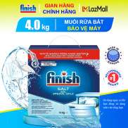 Hộp 4kg muối rửa chén bát Finish chính hãng nhập khẩu từ Châu Âu