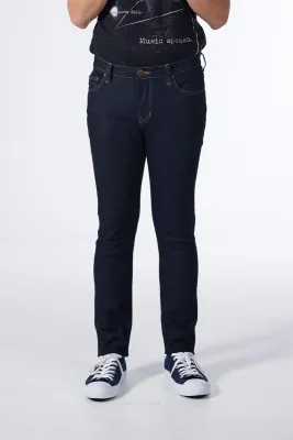Mc Jeans กางเกงยีนส์ทรงขาเดฟ/ผ้ายีนส์สีเข้ม/MBD1235