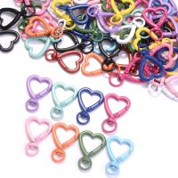 【CC】✻✶  5pcs/lot Colorful Clasp Alloy Keychain Keyring Hooks Making Material Accessories 39x26mm