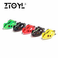 ZTOYL 1PC เหยื่อนุ่มเหยื่อตกปลาล่อกบ TREBLE hooks crankbaits เหยื่อเทียม