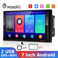 Podofo 2 Din Android Car Stereo Radio 7 Inch GPS Multimedia Video Player For Universal Volkswagen Nissan Hyundai Kia Toyota