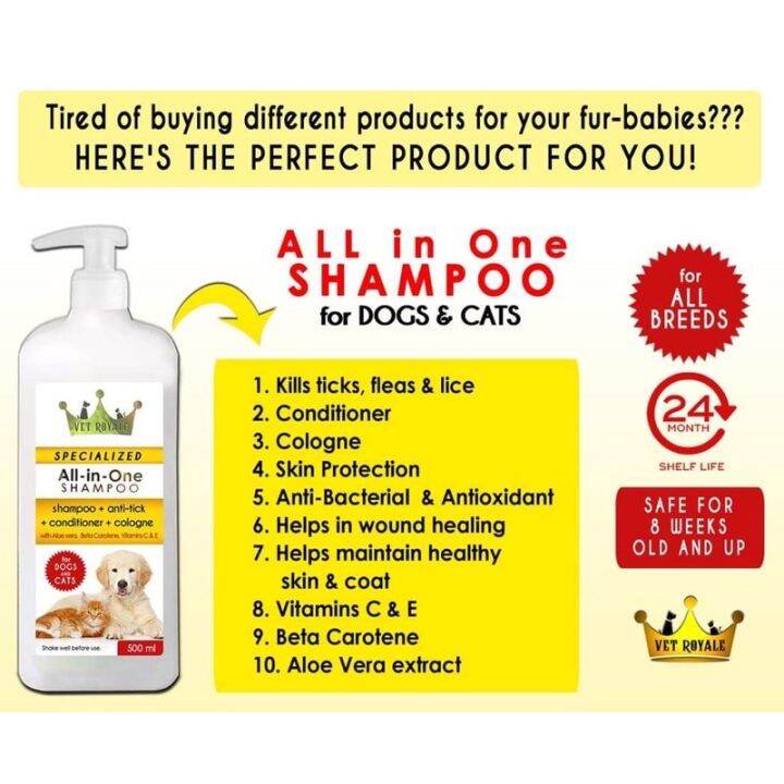 VET ROYALE SPECIALIZED SHAMPOO FOR DOGS AND CATS Lazada PH