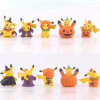 Pokemon Pokemon Pokemon Halloween Pikachu Keychain Doll Decoration Student Schoolbag Pendant