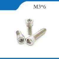 ▲✣♀ Free shipping M3x6 100pcs high quality 304 stainless steel hexagon socket head DIN912bolt satinlessstainless nailsrevetbolts