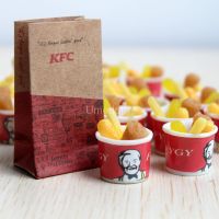 hot！【DT】▼■  1:12 Fried Miniature Dollhouse Food for Barbies OB11