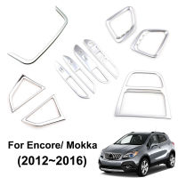 สำหรับ Buick Encoreopelvauxhall Mokka 2013 2014 2015 2016 Chrome ภายใน Air Vent แผงสวิตช์ฝาครอบตกแต่งรถจัดแต่งทรงผม