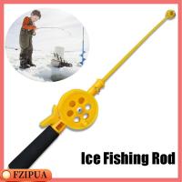 FZIPUA 34cm Child Plastic Ice Fishing Rods Retractable Winter Reels Pen Pole