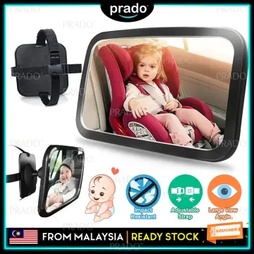 LARGE WIDE VIEW REAR BABY CHILD CAR SEAT SAFETY MIRROR ADJUSTABLE