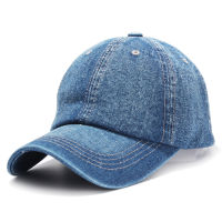 หมวกเบสบอลชายและหญิงฤดูร้อนหมวกยีนส์นุ่มด้านบน denim hats หมวกกันแดดแบบลำลอง