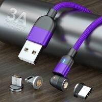 325วังฮีขายดี - / แม่เหล็กชาร์จสายเคเบิลชาร์จข้อมูลประเภท C Micro USB แม่เหล็กสำหรับ iPhone 12 11 Xiaomi Redmi หมายเหตุ7 8 8T 9S 10 X2 X3