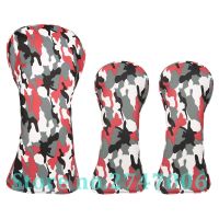 3pcs/set Red Camouflage Golf Club Driver Fairway Wood Head Covers Camou 1 3 5 Wood Covers