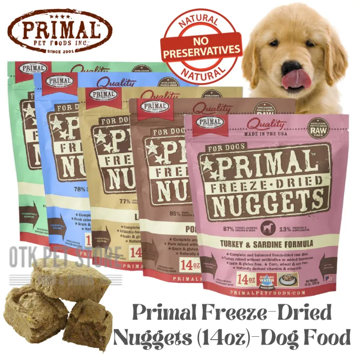 Primal Freeze Dried Nuggets For Dog 14oz / 397gLamb / Pork / Duck