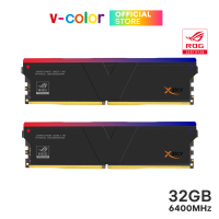 v-color Manta XSky RGB ROG Certified 32GB (16GBx2) DDR5 Bus 6400MHz Jet Black (CL32)