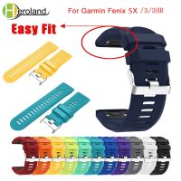 yivdje 26mm Replacement Silicone Quick Release WristBand Strap For Garmin Fenix 6X / 5X Fenix 3 3 HR / 6xpro 5XPlus Watchband Easyfit