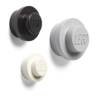 LEGO Wall Hanger Set (Black,Grey,White) ที่แขวนของติดผนัง ตัวต่อเลโก้ ของแท้ สีดำ เทา ขาว