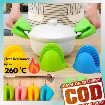 Silicone Hot Handle Holder,6PCS Pan Handle Sleeve Pot Holders Cover Green,  Non Slip Rubber Pot Holders for Kitchen Heat Resistant, Handles Grip Covers