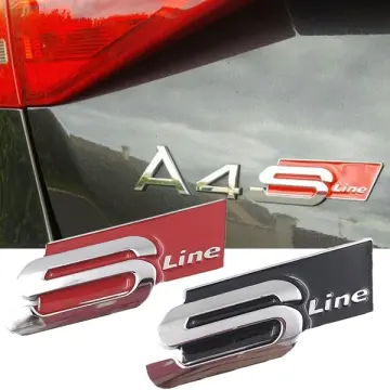Audi emblem for fenders with Audi S Line logo