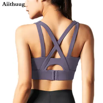 Aiithuug Workout Tank Tops for Women Open Back Strappy Athletic