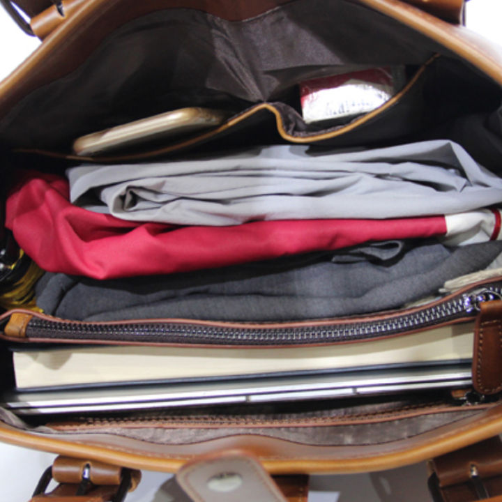 กระเป๋าหนัง-tidog-แบบพกพาความจุมากสำหรับเดินทางกระเป๋าทรงสี่เหลี่ยมมีหูหิ้วสะพายไหล่สายสะพายไหล่