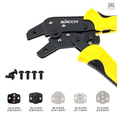 KKmoon Professional Wire Crimpers Engineering Ratcheting Terminal Crimping Pliers Bootlace Ferrule Crimper Tool Cord End