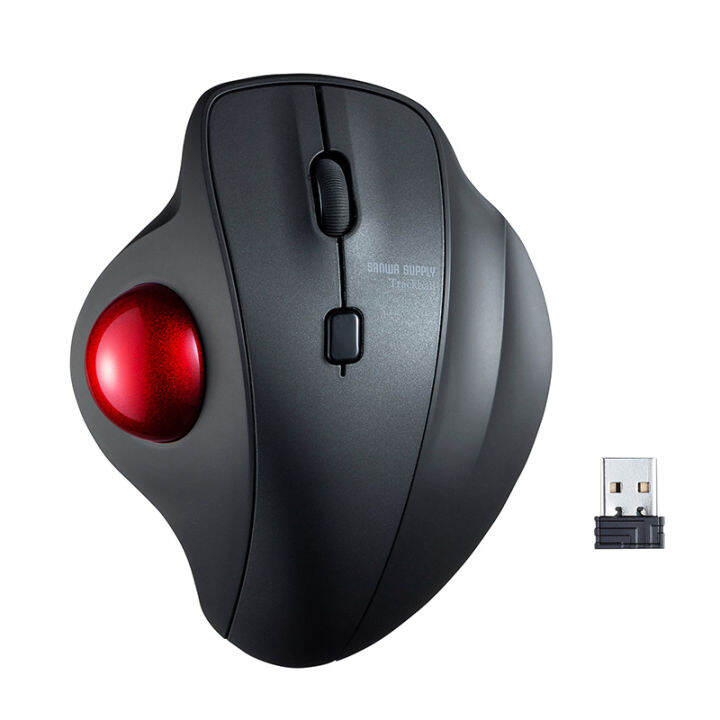 Japan SANWA ergonomic trackball wireless mouse 2.4G laser design CAD ...