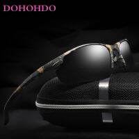 【CW】☃✖  DOHOHDO Mens Polarized Sunglasses Car Driving Night Vision Glasses Camo Half Frame Luxury Brand Designer