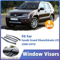 หน้าต่าง Visor Guard สำหรับ Suzuki Grand Vitara Edcudo JT 2005-2015 Vent Cover Trim กันสาด Shelters ป้องกัน Sun Rain Deflector