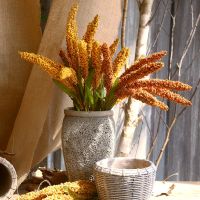 53cm Artificial Grain Ears Millet Fake Wheat Ears Home Decoration Homestay Decoration Photography Props Party Decoration