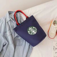 พร้อมส่งจากไทย!กระเป๋าใบเล็กStarbucksกระเป๋าถือ กระเป๋าแคนวาส Going Out กระเป๋าถือ