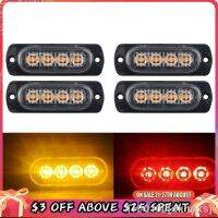 ✼ Side Strobe Warning Light Emergency Hazard Marker Grille Lamp Bar Reboque do caminhão Trailer Pickup 4pcs