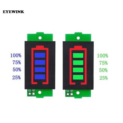【YF】✹  Battery Capacity Indicator Module1S 3S 8S 3.7V Lithium 4.2V Blue/Green Display Electric Tester