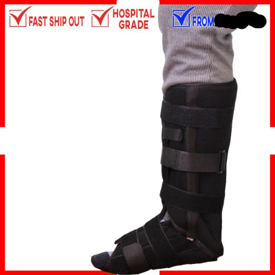 Calf Super-Ankle Fixation Strap Black Tibiofibular Ankle Fixation Strap Lower Adjustable Leg Support Strap Leg Fixation Sleeve Foot Afo Splint
