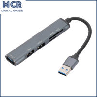 อุปกรณ์แยกตัวแปลงแบบหลายพอร์ตสำหรับต่อขยายยูเอสบีฮับยูเอสบี MCR 1 USB 3.0 USB 2 2.0พร้อม TF การ์ดรีดเดอร์ SD สำหรับโน็คบุคตั้งโต๊ะชิ้น