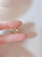 ต่างหูแฟชั่นใหม่2023 Cincin Kuping แฟชั่นหรูหรากลอสสำหรับผู้หญิงดีไซน์ไฟโลหะดูหรูหราตุ้มหูตุ้มหูแบบโค้งงอ