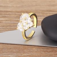 【YF】✣✿  AIBEF Luxury Rhinestone Adjustable Rings Fashion Korean Jewelry Temperament