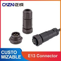 ▽⊙ CAZN E13 thread reverse plug 5/8 thread standard plastic IP68 waterproof connector LTW outdoor 2 3 4 large current socket