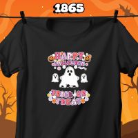 เสื้อยืด เสื้อทีม Halloween party ฮาโลวีน ปาร์ตี้ (สีดำ) 1865-1866