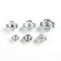 10PCS M3 M4 M5 M6 M8 M10 Seng Berlapis Empat Cakar Kacang Speaker Nut T-Nut Buta Cabang tee Nut Perangkat Perabot