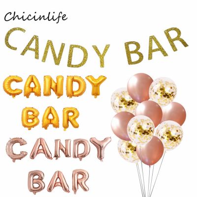 ☸✵ Chicinlife Candy bar Balloon Banner Baby Shower Decoration Birthday Wedding candy bar Party Decoration Garland