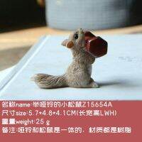 เครื่องประดับตกแต่งโต๊ะงานฝีมือชุดที่สร้างสรรค์หมูเรซิ่นออกกำลังกายกีฬาแมวกระรอกสัตว์น่ารักอุปกรณ์ตกแต่ง