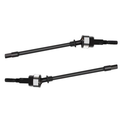 2PCS Metal RC 1/10 Truck Steel Front Axle CVD Universal Drive Shaft for Axial SCX10 RC Cars
