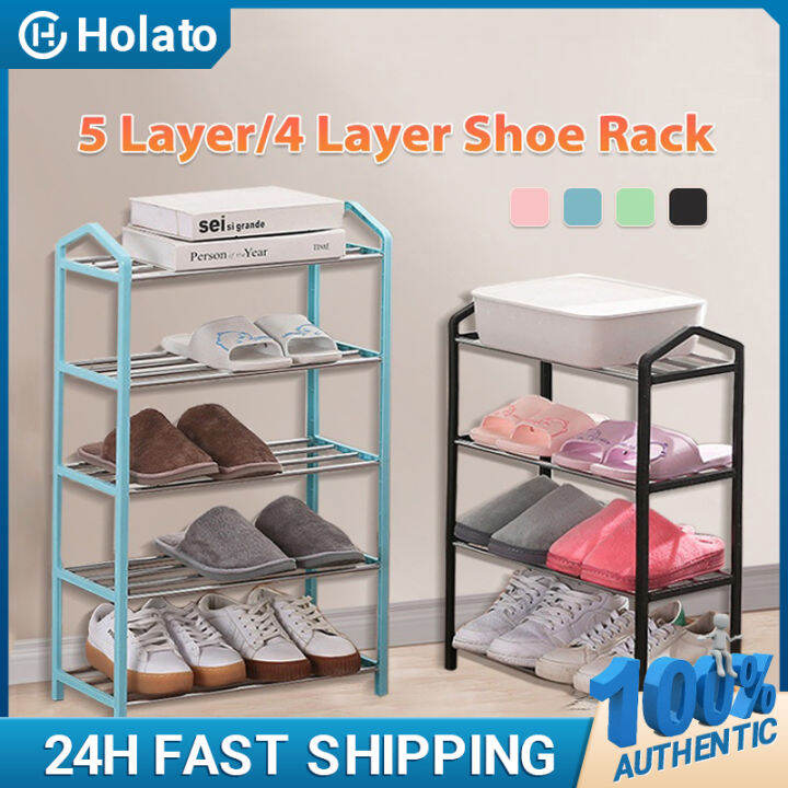 5-layer Shoe Household Multifunctional Shoe Rack Stainless Steel ...