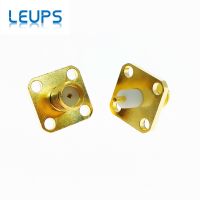 SMA Female Jack Or RP-SMA Female Plug Panel Mount 4 Holes Flange Deck Solder RF Connector