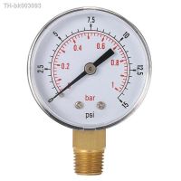 ☞✺♛ 0 1bar 50mm Water Pressure Gauge Meter 1/4 inch NPT Thread Manometer TS-50-15psi