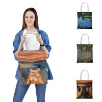 【CW】 Reusable Shopping Fashion Canvas Tote Printing Cartoon Shopper Shoulder Female