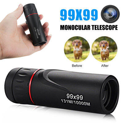 Rebrol【Free Ship】99X99กล้องโทรทรรศน์ตาข้างเดียว HD กำลังขยายสูง Low Light Night Vision Monocular Pocket Non-Infrared สำหรับการล่าสัตว์การเดินทาง