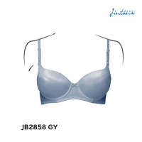 Jintana เสื้อชั้นใน (เสริมโครง) รุ่น Basic Bra รหัส JB2858A GY สีเทา