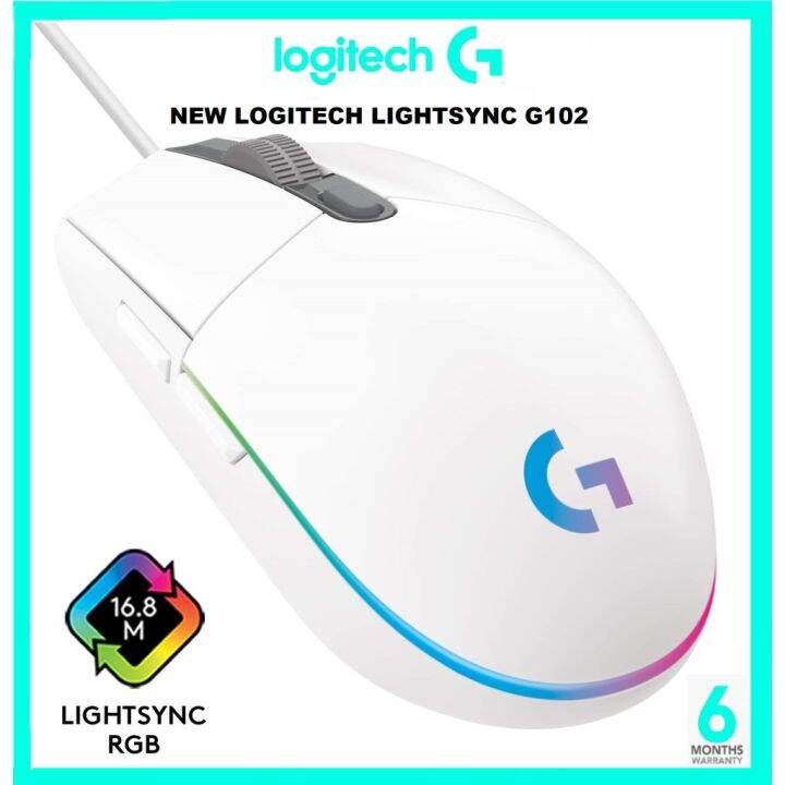 Authentic Logitech G102 Prodigy Gaming Mouse / New Logtech Lightsync
